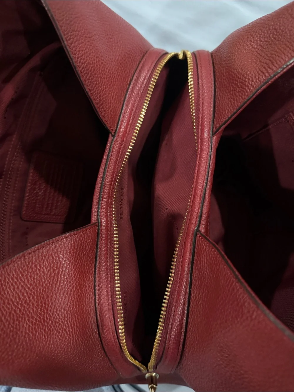 Coach Pebble Leather Shoulder Bag
